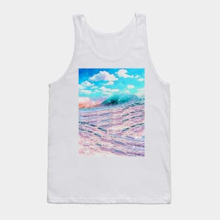 Watercolor  waves painting Tank Top